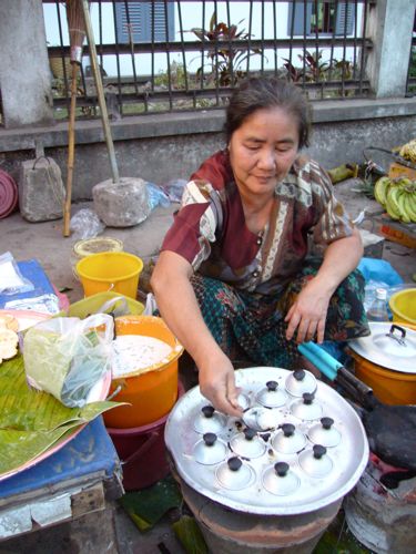 Street food vendor in Laos